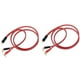 thumbnail image 1 of 2X Conector Banana A Cable de Altavoz RCA, Cable de Altavoz RCA Macho A Conectores Banana (2Banana) 4N OFC HiFi Cable de Altavoz 2M, 1 of 5