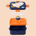 thumbnail image 5 of Bento Box Cartoon Lunch Container Microwave Safe Food Grade Leak Proof with Utensils Cute for College Office by Xuniizn, 5 of 7