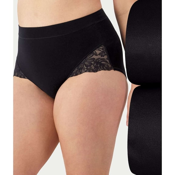 Bali Womens Breathe Lace High-Waist Brief 2-Pack Style-DFS116