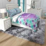 LOCHAS Soft Area Rugs Tie-dyed Print Shaggy Fluffy Carpets for Living Room Bedroom Nursery Kids Play Mat 4x6, Gray