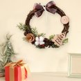 thumbnail image 4 of 12 Inch Round Wreath for Front Door Wall Hanging Ornaments Christmas Wreaths Window Decorations Artificial Vines for Home Decor Indoor Home Wall Wedding Room Decor, 4 of 6