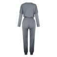 thumbnail image 5 of UAMVSH 2 Piece Outfits for Women Casual Long Sleeve Front Pockets Sweatshirt Tops With Drawstring Jogger Pants Sweatsuit Tracksuit Sets(XX-LargeDark Gray 1), 5 of 5