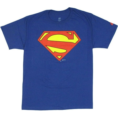 Superman New 52 Logo Blue T Shirt