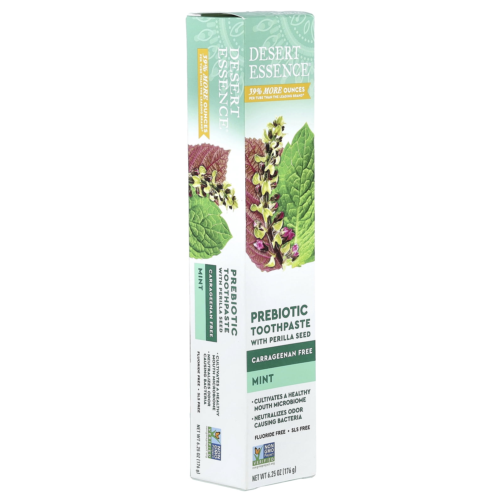 Desert Essence, Prebiotic Plant-Based Toothpaste, 6.25 fl oz, Mint