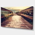 thumbnail image 2 of Pont en Bois Vintage vers Bord de Mer - Impression sur Toile, 2 of 3