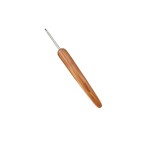 Crochet Needles Bamboo Handle Micro Hook, for Hair Needle Tool for Braid Locks Crochet Needles Hair Making Tools Knitting and Crochet(2.25mm)