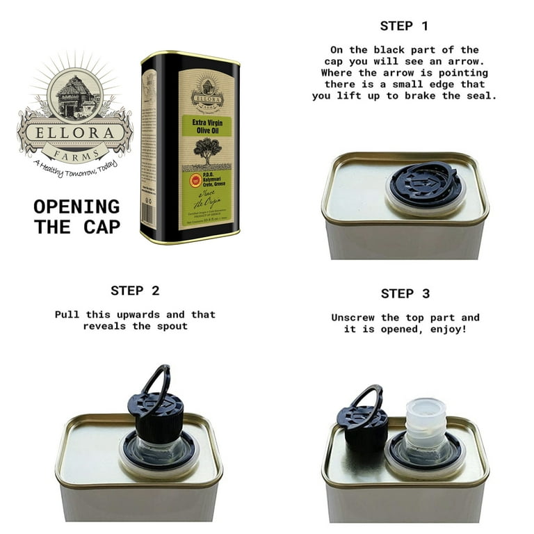 Ellora Farms, Greek Extra Virgin Olive Oil, 33.8 oz, Single Estate