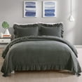 thumbnail image 1 of JML Classic Vintage-Inspired Quilt Set, 3-Piece King Size, Stonewashed Bedspread Coverlet, 1 of 6