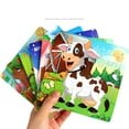 thumbnail image 1 of 4 Puzzles Animals Wooden Puzzles Toddler Children Learning Education Toy, 1 of 8