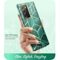 thumbnail image 3 of i-Blason Cosmo Series Case Designed for Galaxy Note 20 5G 6.7 inch (2020 Release), Protective Bumper Marble Design Without Built-in Screen Protector (Green), 3 of 6