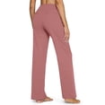 thumbnail image 3 of Workout Leggings Womens No Front Seam Straight Leggings High Waist Gym Yoga Pants Light pink 2XL, 3 of 3