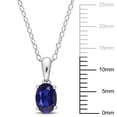 thumbnail image 2 of Everly Women's Created Sapphire Sterling Silver Necklace, 2 of 5