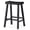 Antiqued Black, variant on Vincent Counter Stool – 26 Inches – Rectangular Stool with Footrest – Grey Solid Wood – Space-Saving Design for Kitchen Counters & Islands