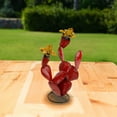 thumbnail image 5 of YOHAVEN Metal Cactus Ornament Painted Garden Decor Iron Outdoor Yard Figurine Lawn Stake Patio Decorations for Porch Balcony Flower Pot Home Office Tabletop, 5 of 7