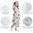 thumbnail image 7 of White Cow Bow Pattern Hooded Bath Towel，60"x35" for Ages 3 To 12 Kids, Quick Dry Lightweight Soft Microfiber Hood Beach Towel Cover Up for Kids, 7 of 7