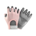 thumbnail image 2 of Guantes deportivos de medio dedo para ciclismo, transpirables, resistentes a los golpes y sin dedos. Rosa oscuro, 2 of 9