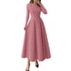 thumbnail image 1 of Vestido PRETTYGARDEN 2025 Rosa Manga Larga Midi Línea A XXL, 1 of 8