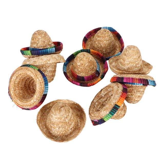 <p>Wine Bottle Cover, 9Pcs Mini Mexican Hat Durable Reliable For Pets</p>