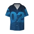 thumbnail image 2 of Lsque Happy New Year 2025 A print Men's Cuban Collar Short Sleeve Shirt Summer Beachwear Casual Button Down Fashionable Vacation Leisure Shirt-Medium, 2 of 7