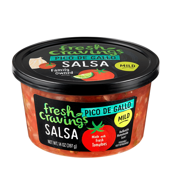 Fresh Cravings Pico de Gallo Salsa Mild, 14 oz., Recyclable Plastic Tub, Gluten-Free, Refrigerated