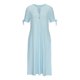 thumbnail image 4 of ICHUANYI Clearance Fashion Women Summer Casual V-Neck Short Sleeve Button Long Dress(Blue, XL) ICHUANYI WER2023081200472, 4 of 6