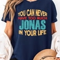 thumbnail image 3 of Jonas Joke T-Shirt Black Small Crew Neck Casual T-Shirt Unisex, Sizes S-5XL, Tbun, 3 of 5
