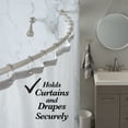 thumbnail image 3 of Bath Bliss 42" to 72" Adjustable Curved Shower Curtain Rod, Stainless Steel, 3 of 7