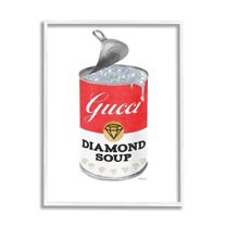 Stupell Industries Glam Pop Red Soup Can Open Lid Fashion, 16 x 20, Design by Amanda Greenwood