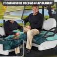 thumbnail image 5 of Whosucclay Ocean Turtle Golf Cart Seat Cover, Easy to Install Golf Cart Seat Protector Thick Breathable Golf Cart Seat Towel Blanket for Most 2 Seats, 5 of 7