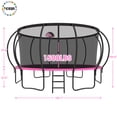 thumbnail image 2 of YORIN Trampoline pour 10 Enfants, Trampoline de 16 Pi pour Adultes avec Filet de Protection, Panier de Basketball, Échelle, Capacité de Poids de 1500 Lb, Trampoline Récréatif Extérieur, Trampoline Robuste, 2 of 7