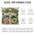 thumbnail image 5 of YINGXI Wreath Decorative Throw Pillow Covers, Religious Cross Porch Outdoor Home Decor, Hop Flowers Couch Cushion Case 20x20in, 5 of 5
