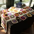 thumbnail image 3 of Handmade Crochet Wool Table Runner Teapot Cushion Pad Coaster Set of 8 for Home Living Room Dining Table Decoration, 3 of 10