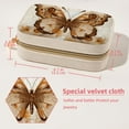thumbnail image 5 of Butterfly Velvet Portable Storage Box with Removable Compartment: Display Case, Jewelry Box, and Jewelry Stand - Gift, 5 of 7
