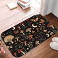 thumbnail image 5 of 1pc Floral and Mushroom Pattern Absorbent Non-Slip Bathroom Thickened Flannel Rug Decor,Soft,Quick Drying,Suitable For Indoor/outdoor Use,Bathrooms,Bedrooms,Kitchens,Terrace,Laundry Rooms,16"x24", 5 of 9