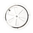 thumbnail image 1 of Rejilla de ventilación redonda con manija lateral, cubierta de rejilla para embarcaciones marinas, vehículos recreativos y carga, rejilla de ventilación de acero inoxidable 316., 1 of 4