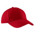 thumbnail image 2 of Port & Company Brushed Twill Cap-One Size (Red), 2 of 6