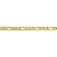 thumbnail image 3 of Auriga Fine Jewelry 10K Yellow Gold 6.6 mm Semi-Solid Figaro Chain Necklace for Women 20", 3 of 6