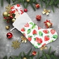 thumbnail image 6 of Coolnut Strawberry Christmas Stocking Personalized Large Candy Stocking, Xmas Stockings Decoration Hanging Gift for Family Holiday Party Ornaments Decor Fireplace, 6 of 7