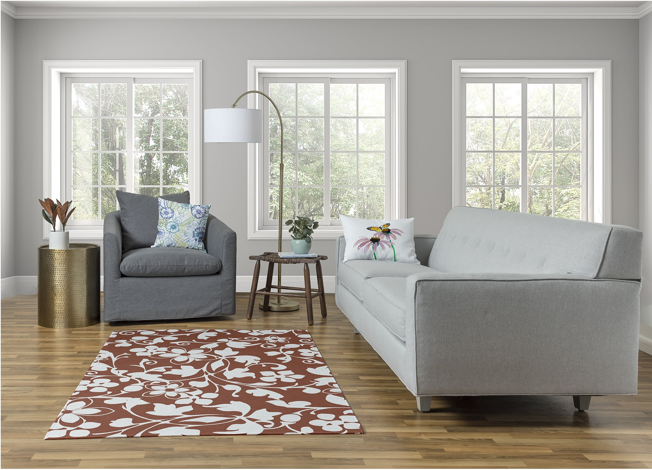 Simply Daisy Floral Frolic Floral Area Rug, 4' x 6'