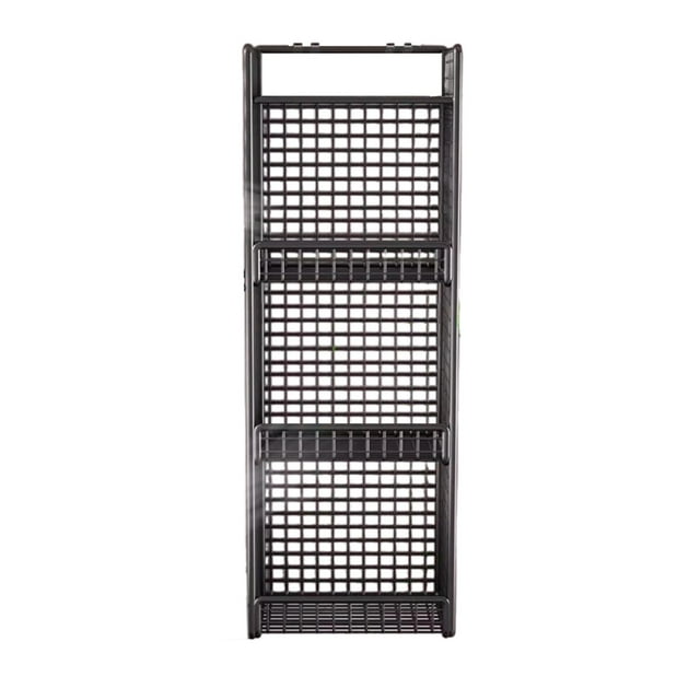Cesta de almacenamiento colgante de alambre para colgar cebollas, para montar en la pared, de hierro, para almacenar alimentos, estilo rústico, cesta 3 cuadrícula