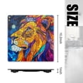 thumbnail image 2 of High Precision Body Weight Scale Smart Bathroom Scales with Large LCD Display(400lbs),Decorative for Bedroom-Stained Glass Depiction Of Lion On Starry Night Sky Background, 2 of 4