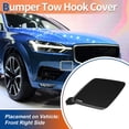 thumbnail image 2 of Unique Bargains Front Right Car Bumper Tow Hook Cover Tow Cover Cap Gray Fit for Volvo XC60 2018-2021 No.39846406, 2 of 6