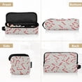 thumbnail image 4 of Hair Tools Travel Bag Heat-Resistant Curling Iron Organizer Bag with Detachable Heatproof Mat Travel Storage Case Candy Cane and Gold Stars, 4 of 8