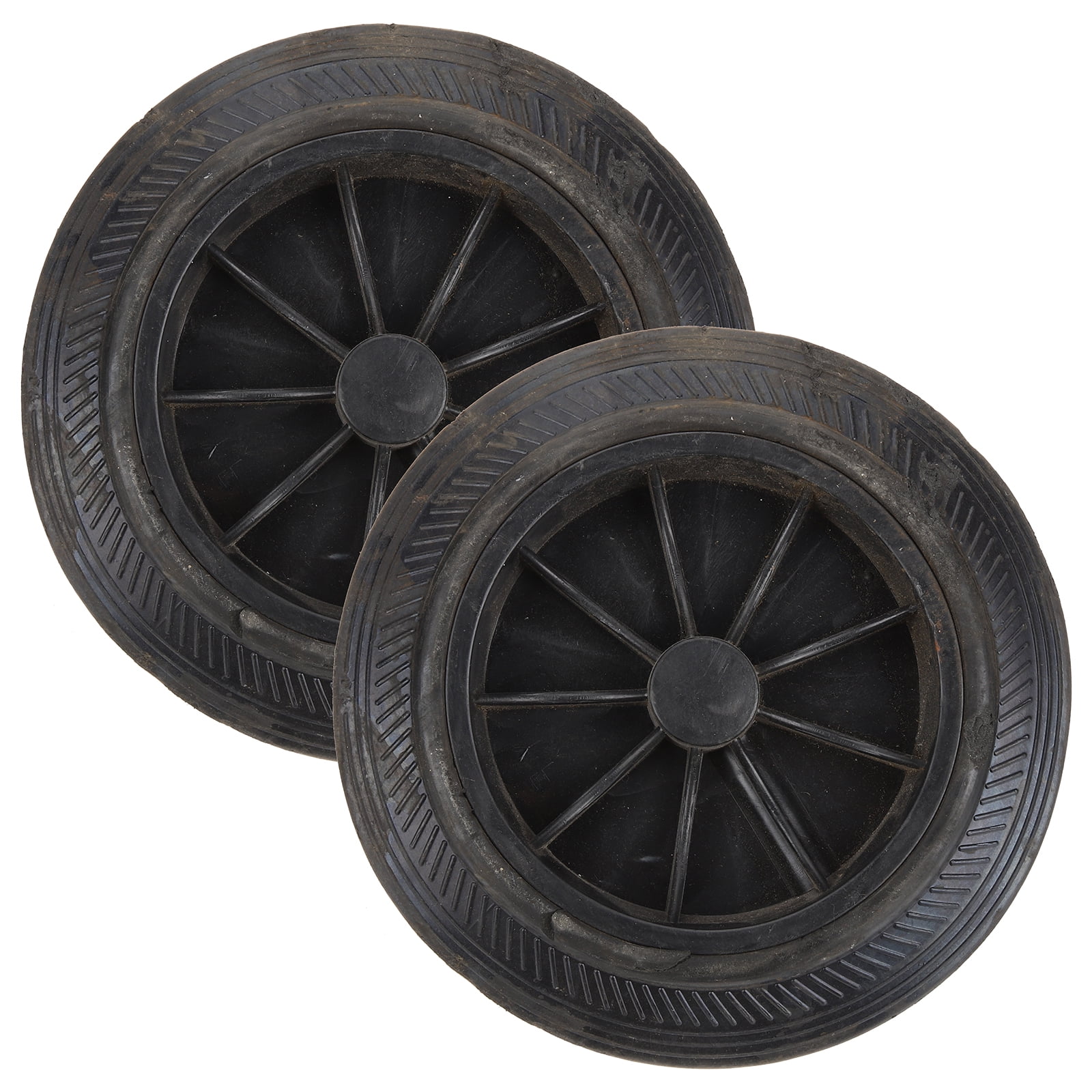 2pcs Garbage Bin Wheels Replacement Trash Can Wheels Garbage Can Accessories