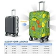 thumbnail image 2 of Travel Luggage Cover Protector - Cucumber ratta flower Anti-Scratch Suitcase Covers Fits 18-32 Inch Luggage, 2 of 5