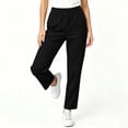 thumbnail image 7 of Fengactive Women's Cargo Scrub Pants with Elastic Waistband Side Pocket - Comfortable Medical Work Trousers, 7 of 7