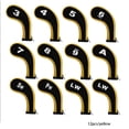 thumbnail image 3 of Eigraketly Paquete de 12 cubiertas de cabeza de golf Fairway exquisitas cubiertas de malla regalo dulce accesorios para Putter suministros Golf Amarillo, 3 of 6