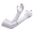 thumbnail image 1 of Guantes de protección solar de seda de hielo para hombres y mujeres, para verano, para montar al aire libre, pescar, mangas finas con pantalla táctil, largos, transpirables, para deportes, 1 of 2