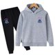 thumbnail image 1 of Conjuntos de suéter con capucha de punto para niños 2022 nuevo otoño y primavera niños niñas sudaderas de algodón pantalones trajes Stich Casual Suits160cm Gao Jinjia LED, 1 of 2