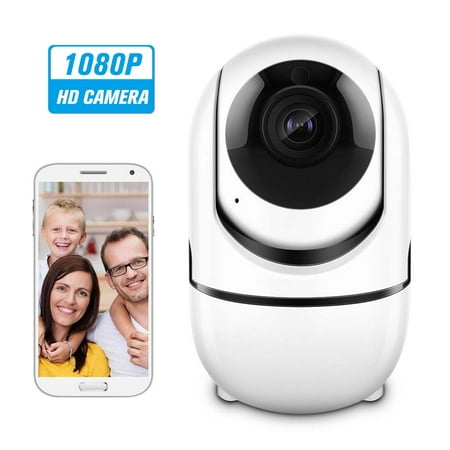 Home Security WIFI Camera 1080P Wireless IP Camera Baby Monitor with Motion Detection Tracking Voice Alarm P/T/Z Security Camera, TF Card Record, 2 Way Audio and Night Vision